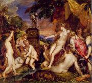 TIZIANO Vecellio Diana and Callisto ar painting